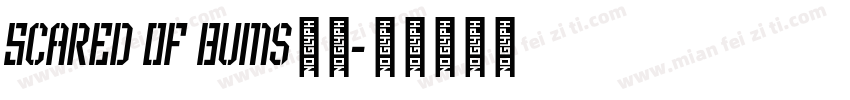 Scared Of Bums字体字体转换
